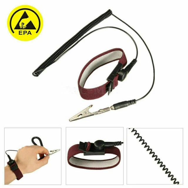 Anti Static ESD Strap Discharge Ground Bracelet electronic Wrist Yarn Weaving