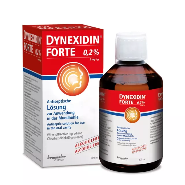 Dynexidin Forte Mundspülung 0,2% CHX 300ml, 4er Pack (4x 300ml)