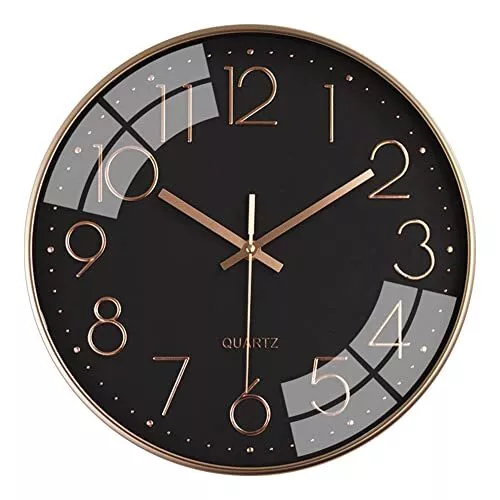 12 inch Silent Non-ticking Wall Clock 30cm Modern Quartz Sweep Battery Operated