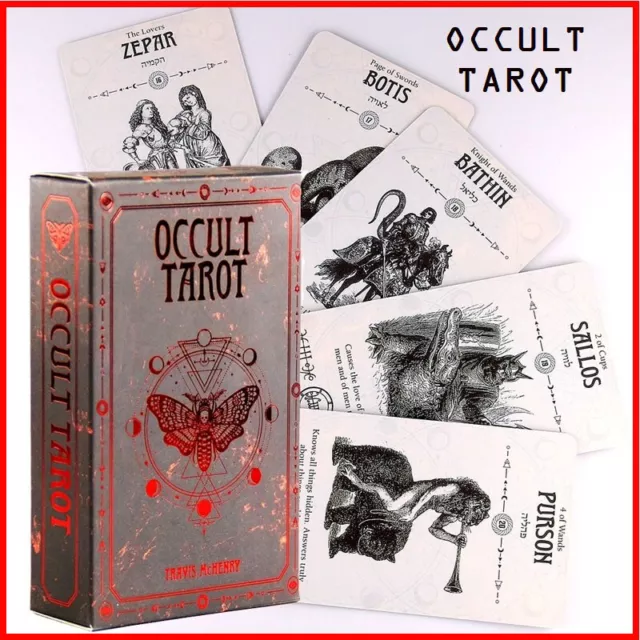 Occult Tarot: Tarot Deck 78 Cards Oracle English Version Game Card New