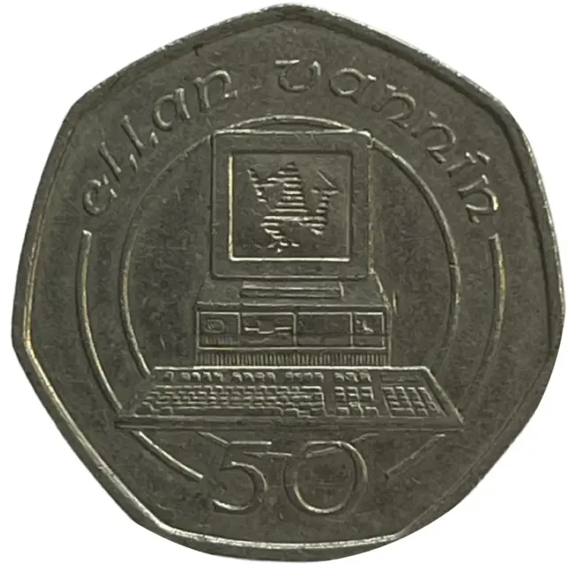 Isle Of Man 50P / Fifty Pence - Choice Of Year And Die Mark
