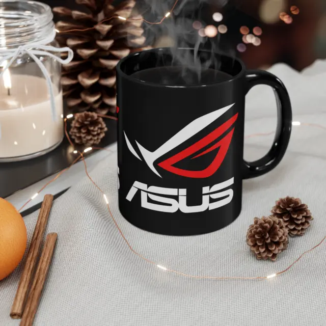 ASUS ROG Republic of Gamers Logo 11oz Coffee Tea Black Mug