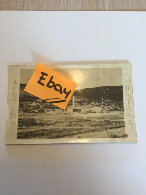 Old Postcard Western Montana Hot Spring Health Resort RPPC Real Photo Rare