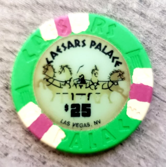 $25 Caesars Palace 1993 Chariot House Casino Chip - Las Vegas, Nevada