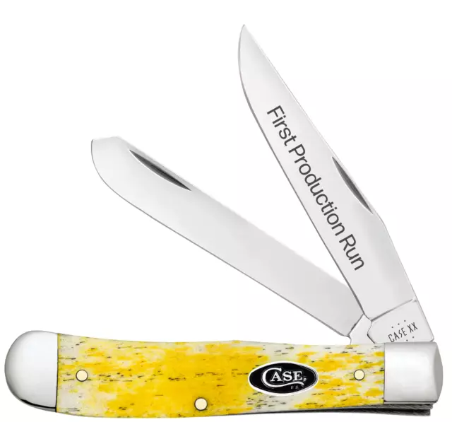 Case XX Knives First Run Trapper Yellow Bone 94200 Stainless 1/250 Pocket Knife