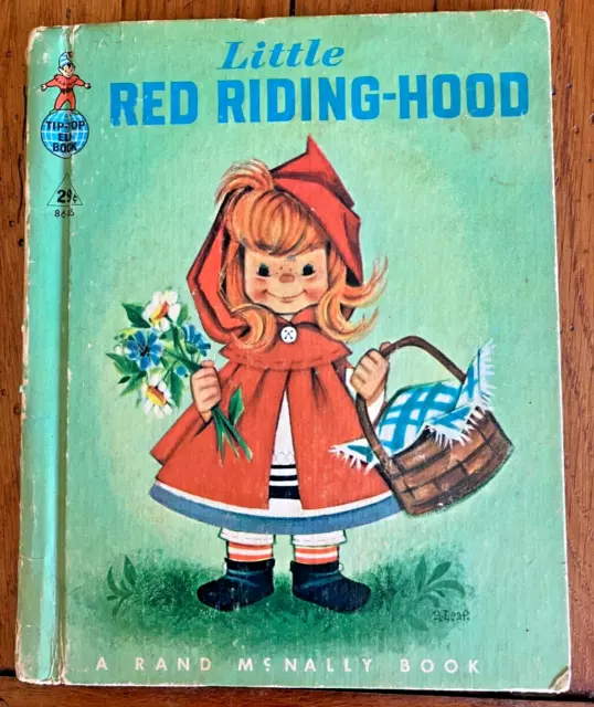 VTG 1958 Little Red Riding Hood A Rand McNally Tip Top Elf  HC Book