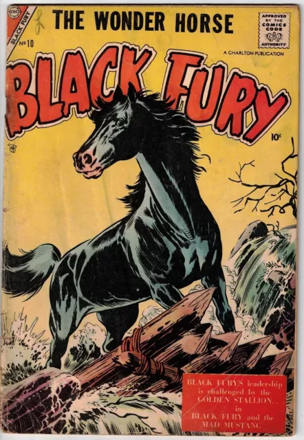 BLACK FURY # 10 (CHARLTON) (1957) ROCKE MASTROCERIO & CHARLES NICHOLAS art