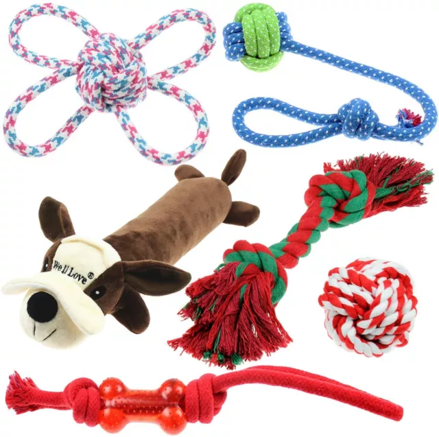 Lot de 6 Jouets Pour Chiens  Cadeau Balles Peluches Dog Toys