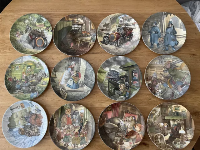 Wedgwood ~Wind In The Willows~ 12 Decorative Plates By Eric Kincaid (2)