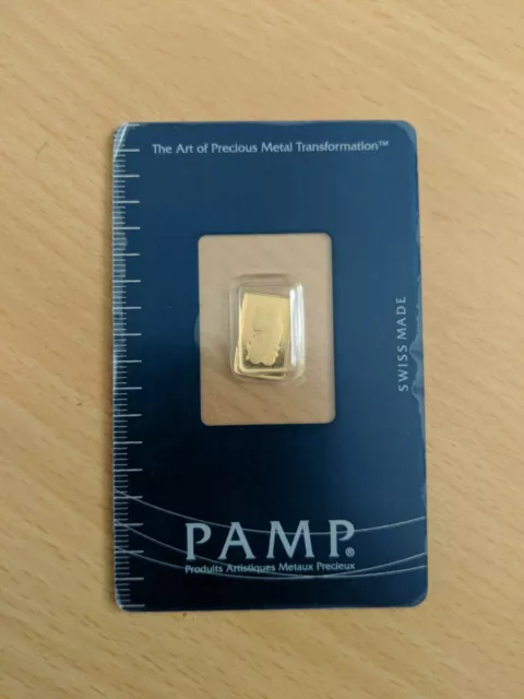 1 gramme or - 1 Gram Gold Pamp Suisse Bar