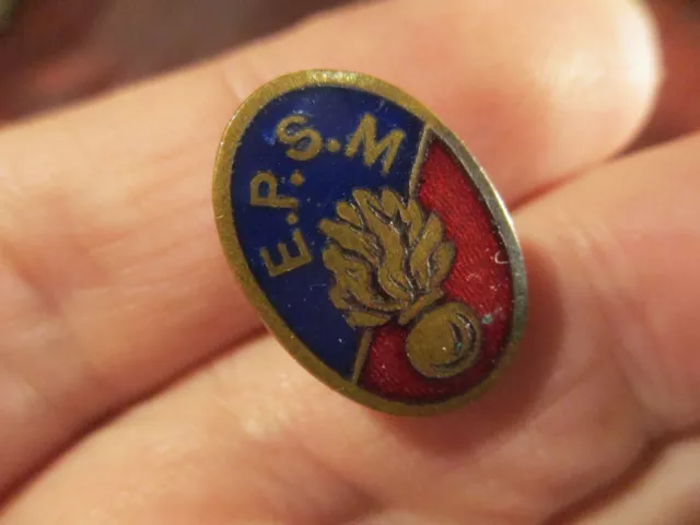 E.P.S.M Artillery French military buttonhole badge, pre WW2