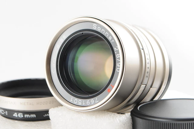 [Beste Mint W / Kapuze] Contax Carl Zeiss Sonnar T 90mm F/2.8 G Halterung Linse