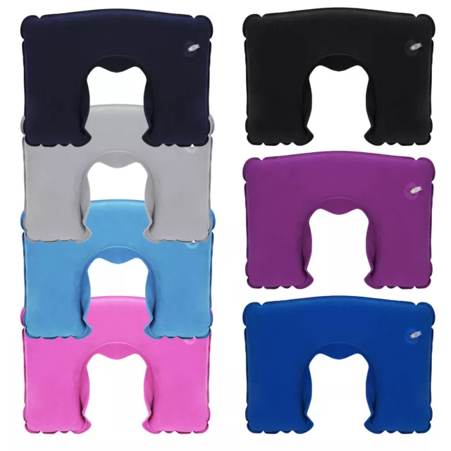 Travel Neck Pillow Airplane Car Cushion Inflatable U Shape Support Head Rest Nap 2