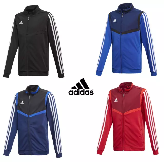 Adidas Ragazzi Tuta Top Junior Bambini Tiro 19 Zip Giacca Felpa Maglia
