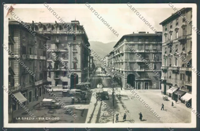 La Spezia Città Tram Foto cartolina ZT7133