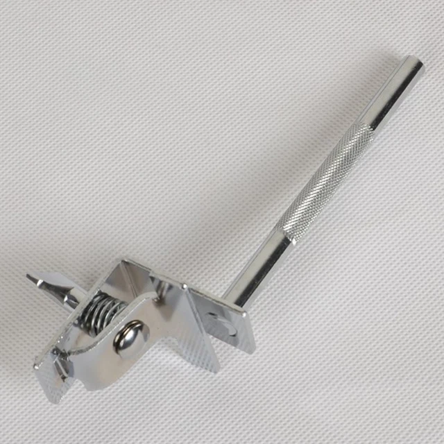 Silver Cowbell Holder 0mm/0.39'' 21cm/8.27''long Metal High Quality