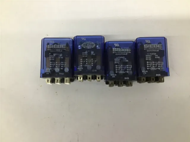 Siebe P-127-1-4 Ice Cube Relay 10A 24 VAC Lot Of 4