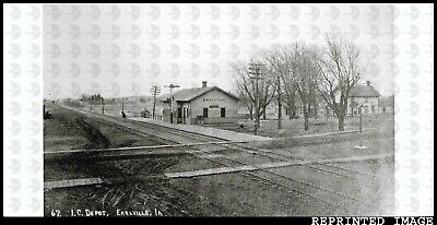 Illinois Central Railroad IC Depot Train Station Earlville Iowa Delaware County