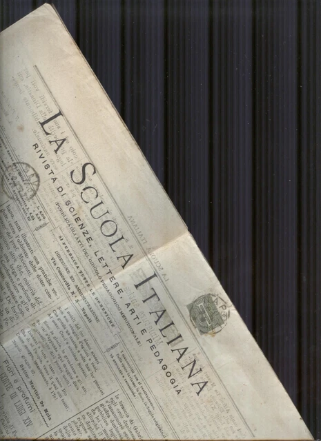 Napoli,Scuole Private,1888,Giornali“La Scuola Italiana,Rivista Di.. N.22 Del1888