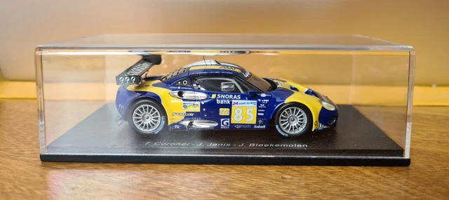 Spyker C8 Laviolette GT2R #85 Le Mans 2008 – Spark 1/43 – Miniature De Collection (état Très Bon)