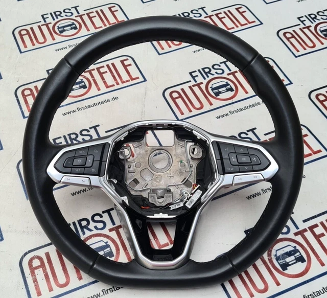 Volant Multifonction 3 Branches Cuir Noir Pour VW Golf, Touran… - Occasion Fonctionnel