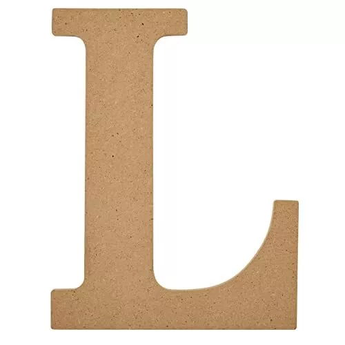 Wood Unfinished Letter, 8" Wooden Surface Perfect for DIY Arts and Crafts