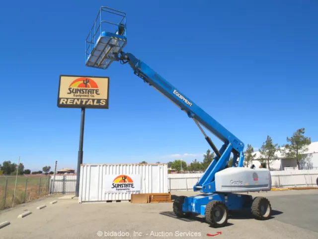 2012 Genie S-60X 60' 4WD Diesel Telescopic Boom Lift Man Aerial Platform