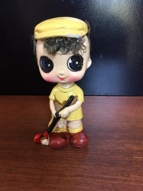 VINTAGE 1960'S  GOLFER Enesco Made In Japan BOBBLEHEAD NODDER ORIGINAL RARE