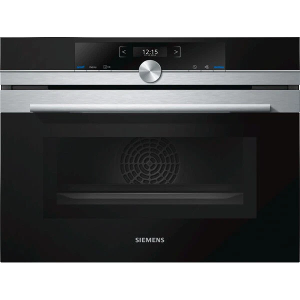 siemens four combiné mo intégrable 45l email inox/noir cm633gbs1