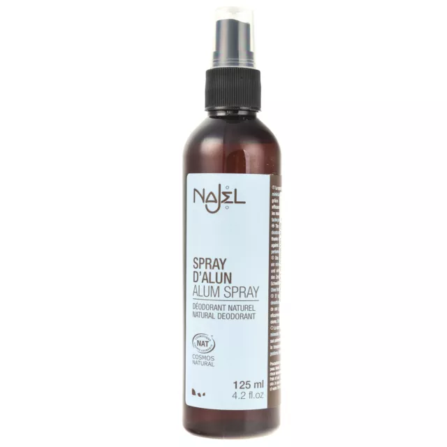 Najel Alum spray anti-transpirant naturel, 125 ml