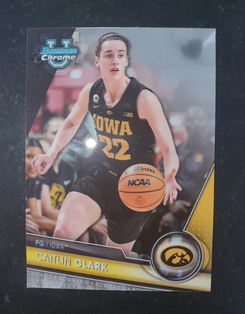 CAITLIN CLARK BASE Phenom 20232024 Bowman University Basketball 1st