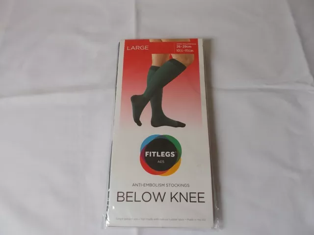FITLEGS Anti-Embolism Grip Thigh Stockings 