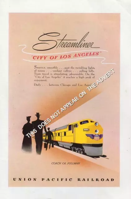 Union Pacific Railroad 1949  advert