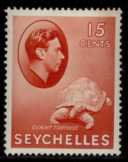 SEYCHELLES GVI SG139a, 15c brown-carmine, M MINT. Cat £28.