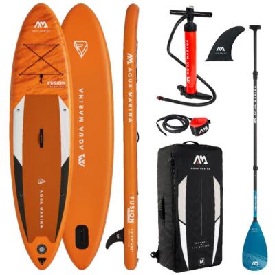 Aqua Marina AQUA MARINA FUSION 10 '10 " Sup Board Avec Charbon Pagaie Et Laisse 