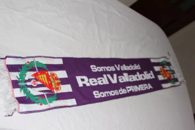 BUFANDA FUTBOL OFICIAL REAL VALLADOLID (Pucela) Ed. ESPECIAL: "Somos de Primera"