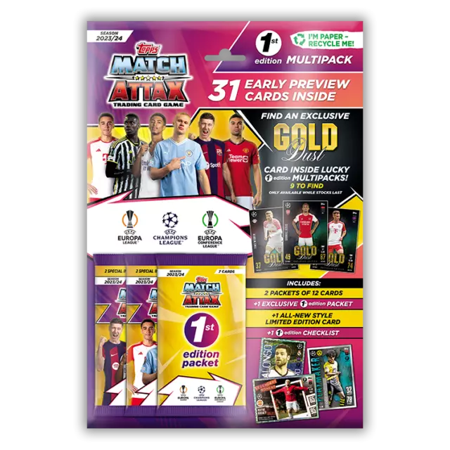 TOPPS MATCH ATTAX Champions League 2023/2024 1st First Edition Tarjeta