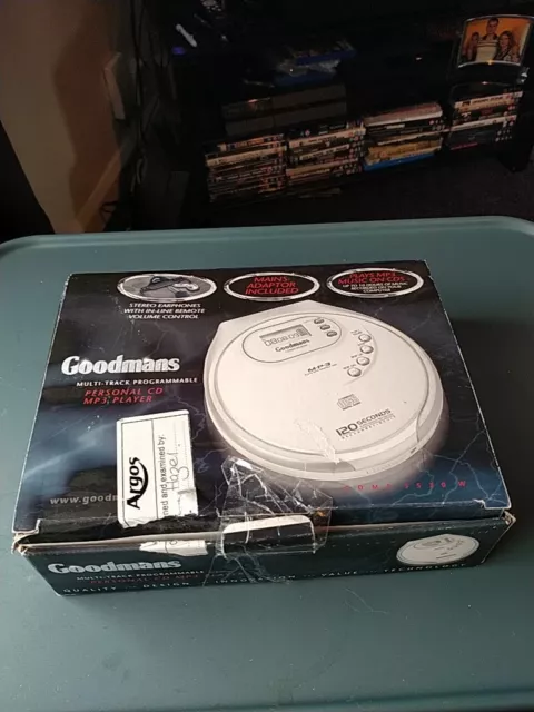 Goodmans Personal Stereo cdmp3520w- Boxed Fully Working