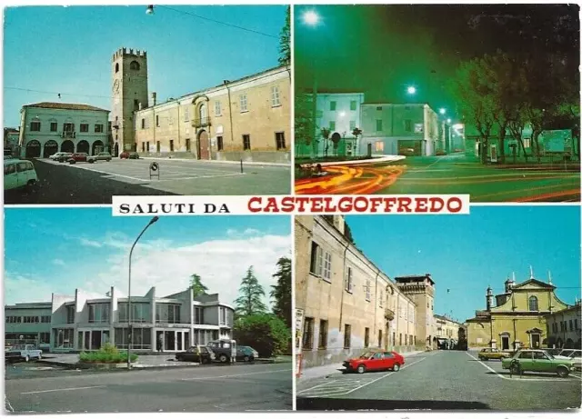 CARTOLINE DI MANTOVA ,CASTEL GOFFREDO - VEDUTINE viaggiata 1982