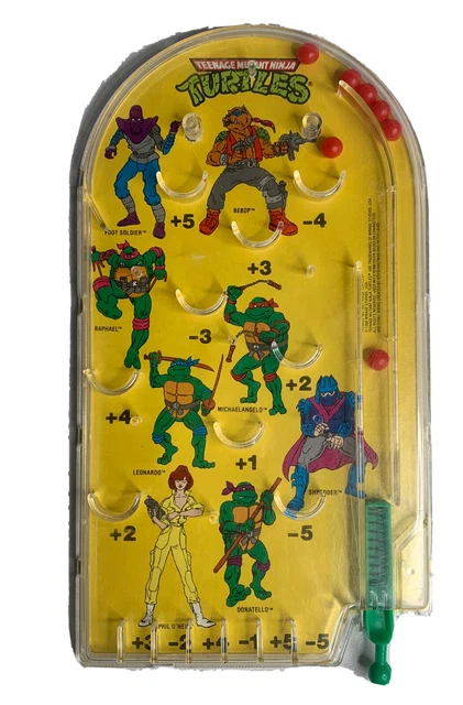 Teenage Mutant Ninja Turtles TMNT Pinball Game Handheld Toy  1988