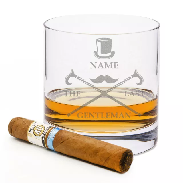 Leonardo Whiskyglas mit Gravur "The last Gentleman"