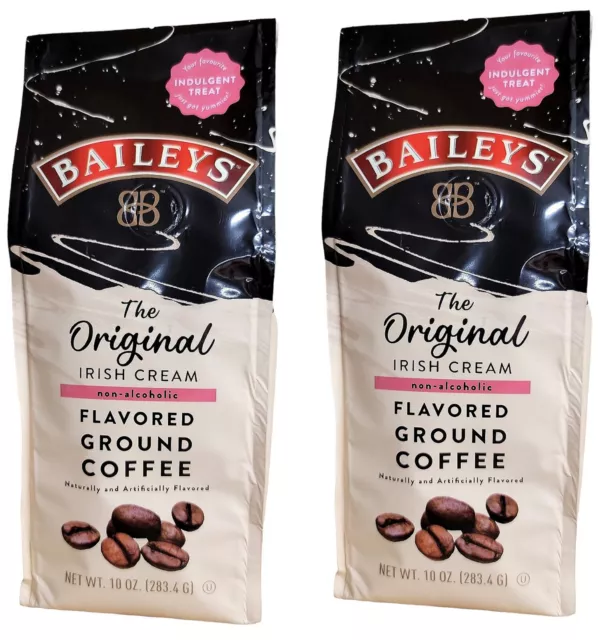 2PK- Baileys Non-Alcoholic Irish Cream Ground Coffee -10 oz Bag