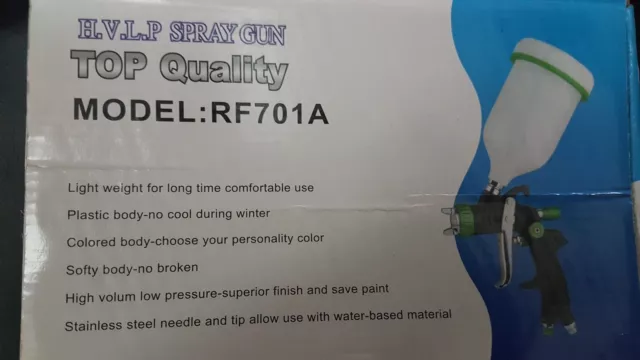 Draper HVLP Pistolet à peinture en aérosol à air composite 1.7 600 ml... 3