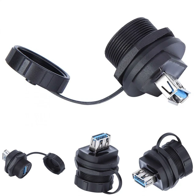 Imperméable Connecteur USB 1 PC Communication Feu Résistance Panneau Support
