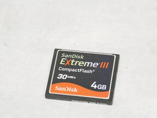 SANDISK EXTREME III Compact Flash 4GB CF Memory Card 8.99 PicClick UK