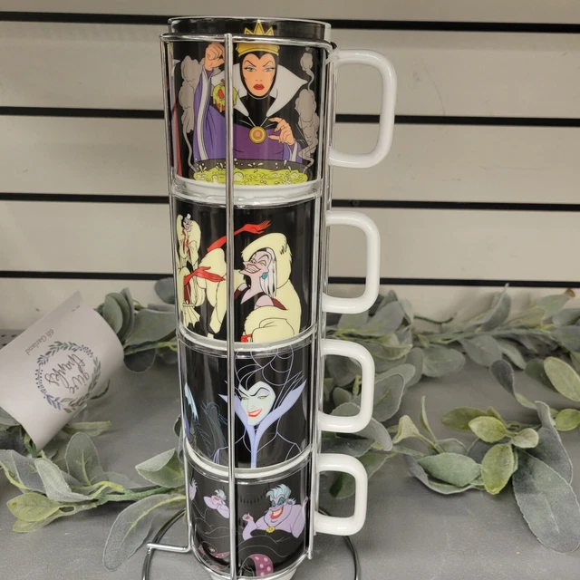 New Disney Villains Stacking Mug Set Ursula Maleficen vrogue.co