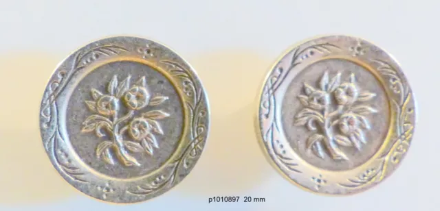 lot de 2   BOUTONS  20 mm  FLEUR       1010896