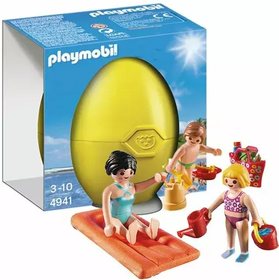 Uovo Pasqua Playmobil Spiaggia Famiglia al mare 4941