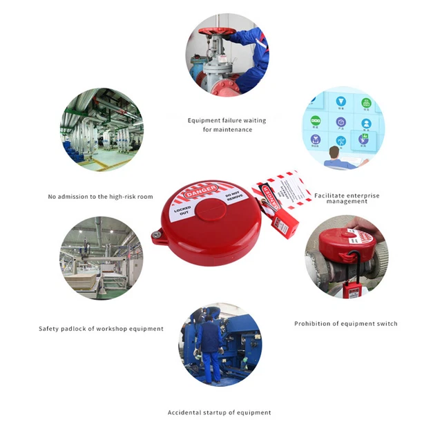 (3) Dispositivo di blocco valvola cancello plastica tubo acqua esterno valvola di protezione