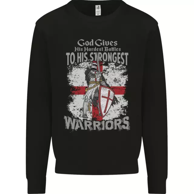 St Georges Day Knights Templar Warriors Kids Sweatshirt Jumper